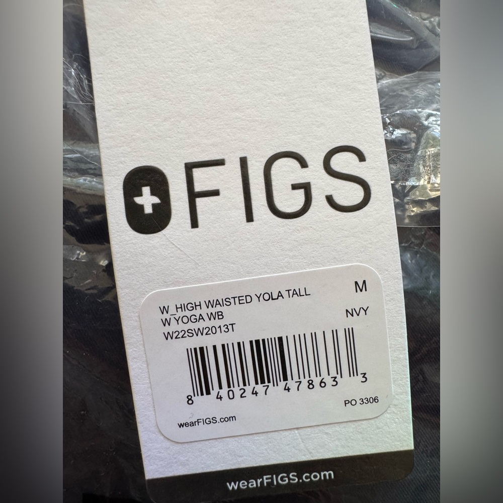 FIGS navy blue High Waisted Pants medium tall